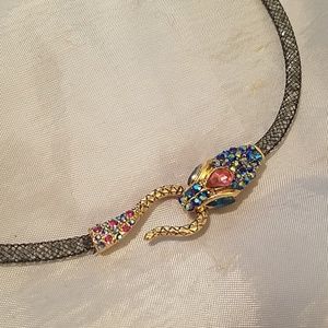 Betsey Johnson Snake Necklace 